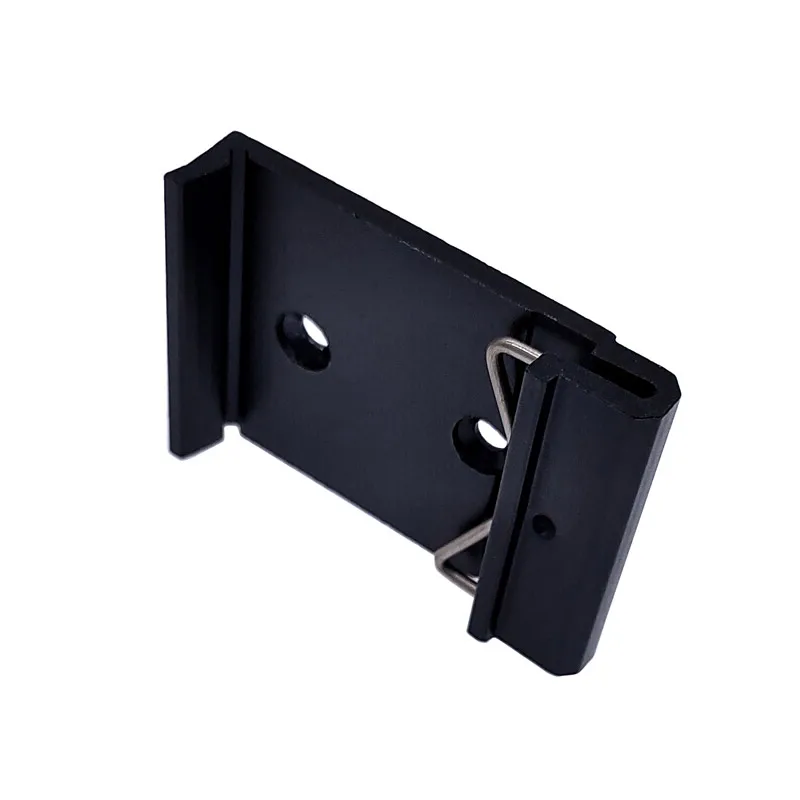 1pcs 35mm C shape DIN buckle Simple fixing rack with mounting holes guide rail buckle Aluminum alloy Slideway clasp bracket