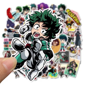 

50Pcs/Lot My Hero Academia Stickers Classic Japan Anime Sticker Laptop Luggage Car Skateboard Phone Decal