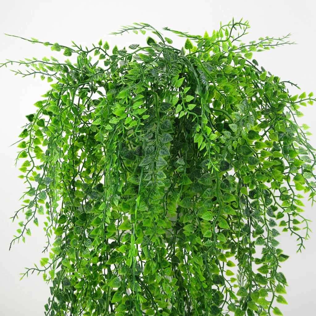 1 Bunch Artificial Leaf Ivy Vine Green Plants Flower Arrangement Filler Deco Flower Vine Wall Hanging Vine Simulation Fake Ivy