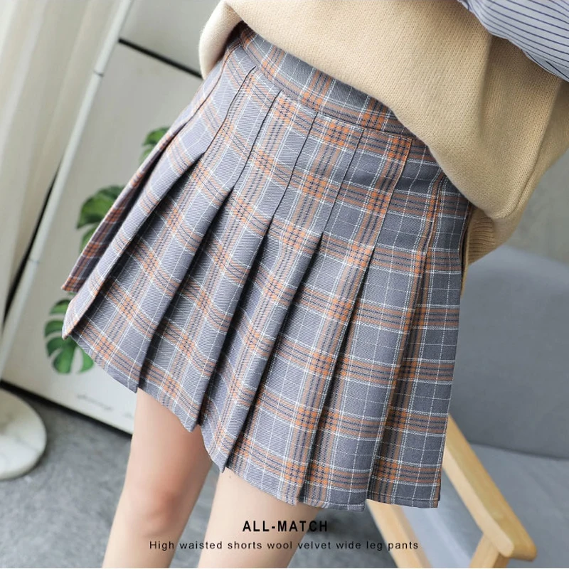 

Summer Pleated Skirt New 2019 Women Skirt Preppy Style High Waist Chic Stitching Skirts Women Cute Sweet Girls Dance Skirt