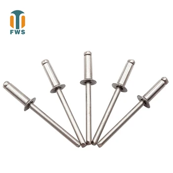 

M5 M6 M6.4 GB 12617.4 DIN EN ISO 15984 Stainless Steel Blind Rivets Pop Rivets Break Mandrel Countersunk Head Open Type