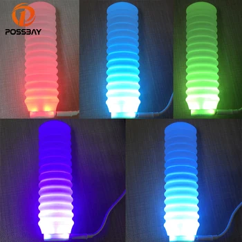 

POSSBAY 15/20cm Shift Knob Clear Crystal LED Color Changing Car Gear Stick Shifter Lever Manual Transmission Car Handle Cover