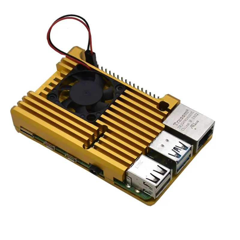 1 комплект алюминиевый защитный корпус металлический корпус для Raspberry Pi 4 Модель B