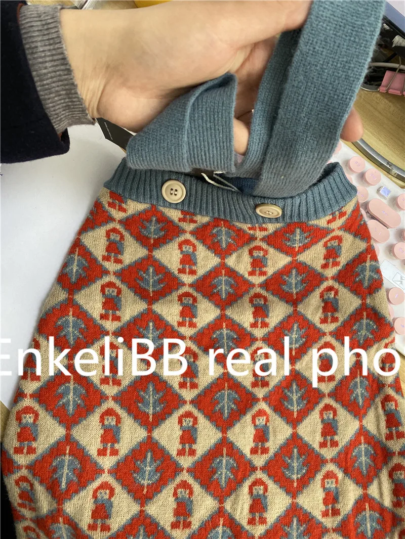 Misha and Puff/Детские винтажные вязаные свитера для девочек красивые детские зимние топы для маленьких девочек, модные свитера и юбки Misha Puff