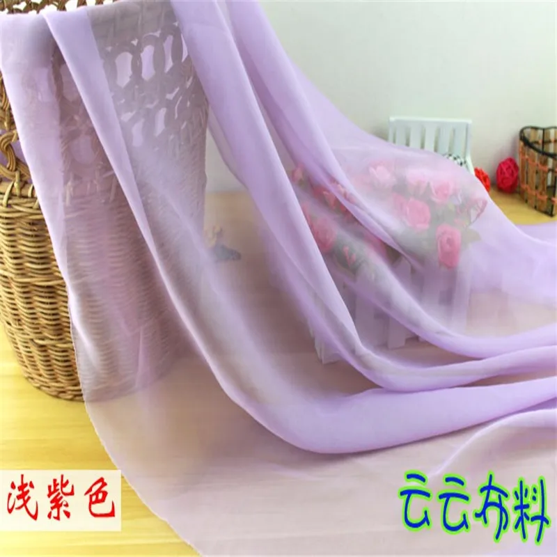 Chiffon Fabric By The Meter for Skirt Dress Clothes The Inner Lining Sewing Chiffon Fabric Green Fabric For Summer Dress