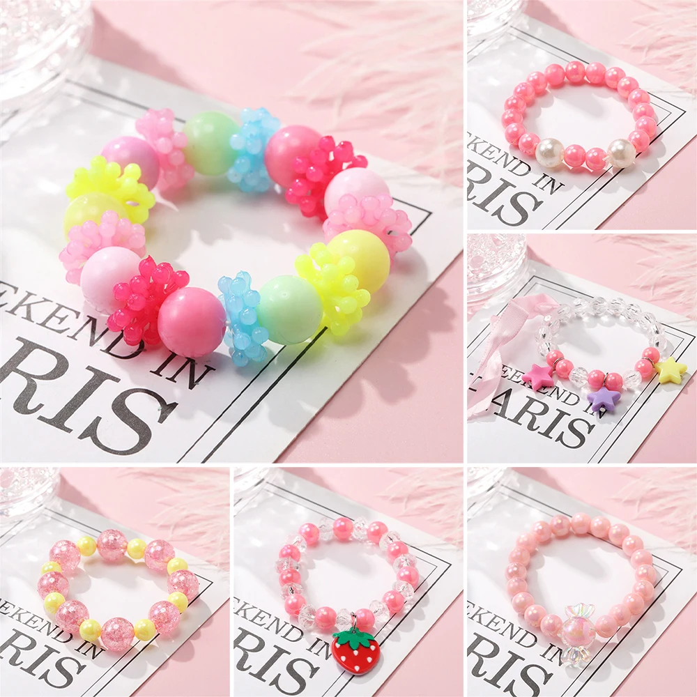 

Candy Color Children Necklace Jewelry Set Flower Girls Jewelry Kids Children Necklace Bracelet Jewelry Birthday Party Gift