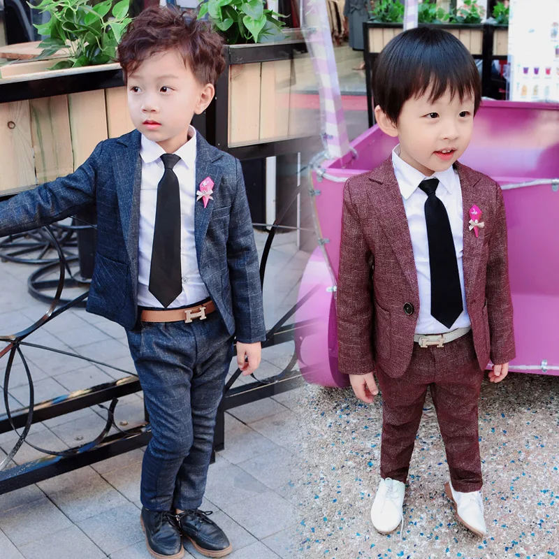 Kids Party Wear 2Pc Boys Formal Suit for Wedding Party 2019 Toddler Boy