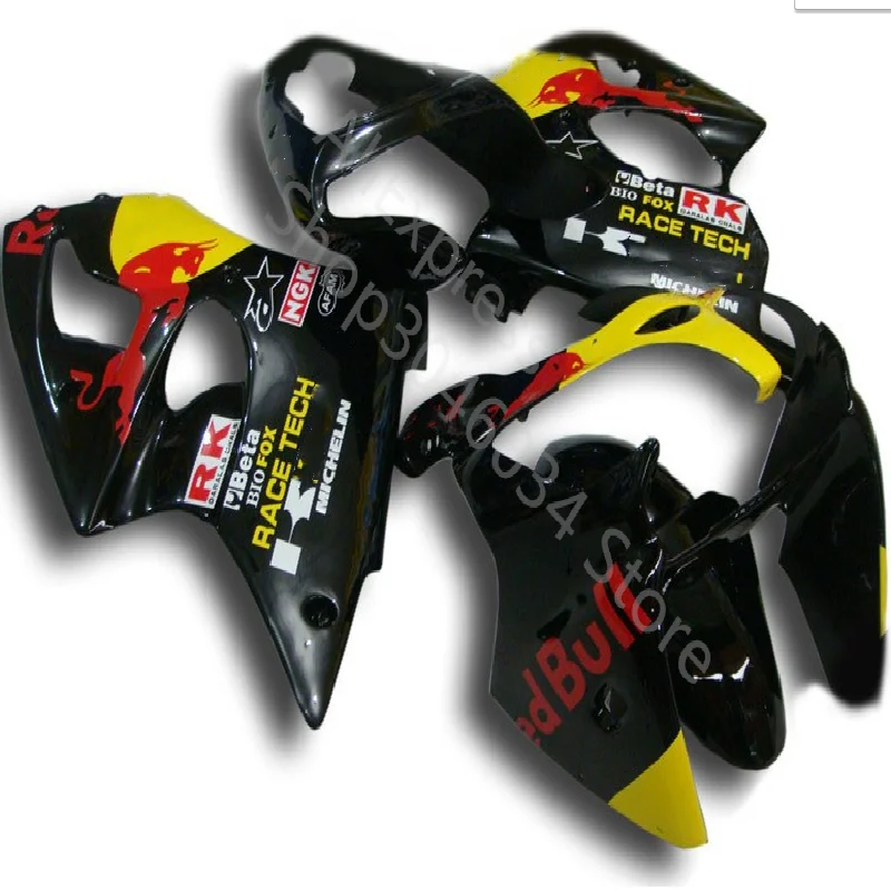 Fit black yellow Injection molding fairings for Kawasaki ZX-6R 2000 2001 2002 custom fairing kit Ninja 636 ZX6R 00-02 set | Автомобили и