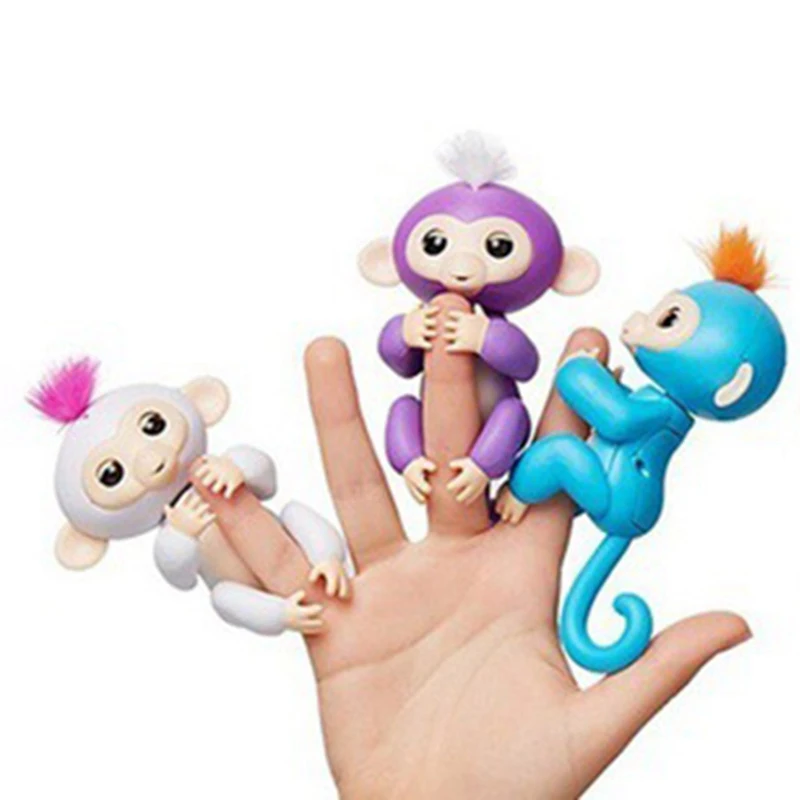 Детская игрушка для маленьких питомцев С сенсорным кончиком пальца, красочная обезьяна на пальце, обезьяна, простые детские игрушки
