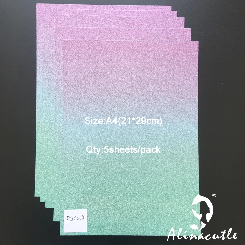 5 шт. бумажная карточка для скрапбукинга премиум Ombre блестящая A4 250 г/см сделай сам