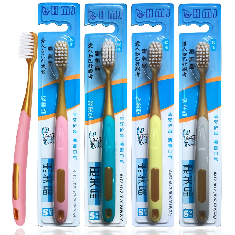 

Porcelain bai tan Gold Toothbrush High Quality Brush Filaments Soft Silcone Anti-slip OEM Customizable OEM Daily Use the Departm
