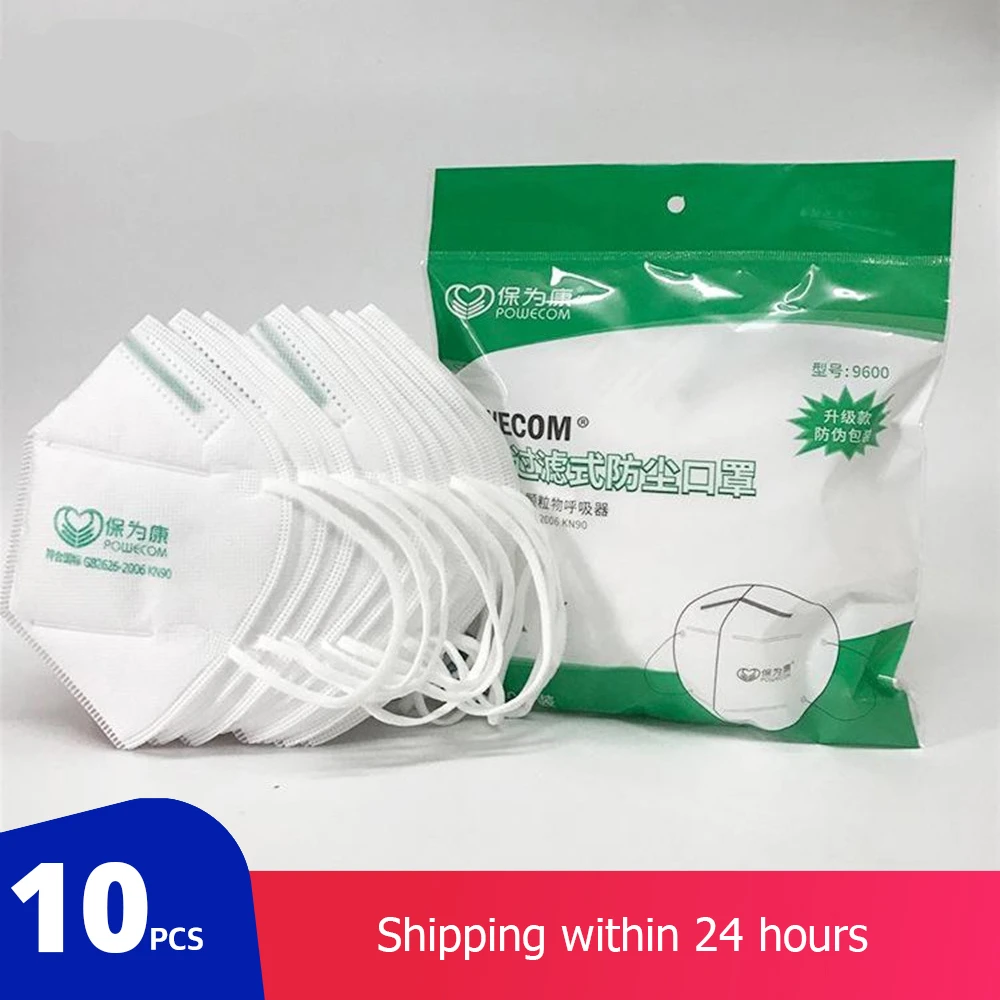 

10Pcs KN90 Mask Mouth Mask Anti Infection Dust Protection 4 Filters Against Droplet Mask Nonwoven Protective Face Mouth Mask