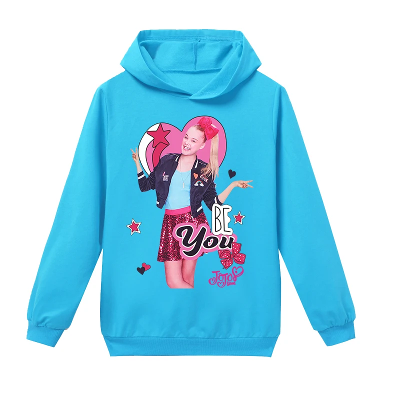 H1281 Одежда для девочек; детская футболка JoJo Siwa; детская хлопковая футболка с короткими рукавами; сезон лето-осень; футболки для малышей; Повседневная Рождественская футболка - Цвет: H1281