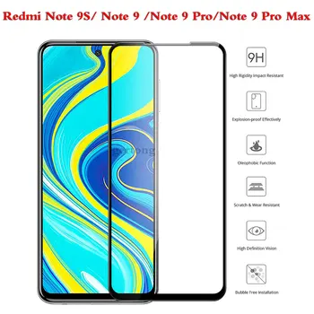 

9H Full Cover Tempered Glass For Xiaomi Redmi Note 9s 9 s Glass Anti-scratch Screen Protector For Redmi Note 9s Protective Film