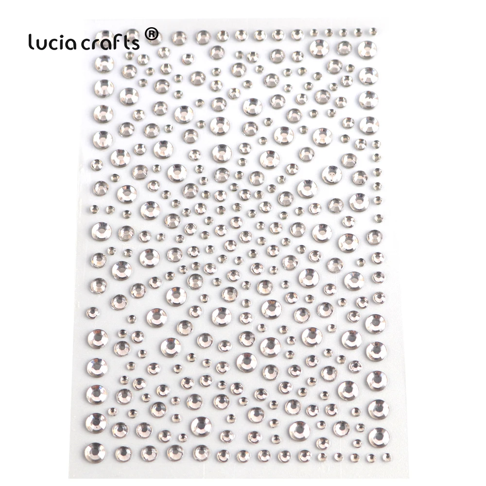 1 Sheet/Lot Self Adhesive Nail Rhinestones Gems Stickers DIY  Nail Art Decorations Scrapbooking  C0810 Scrapbooking & Stamps luxury Scrapbooking & Stamps