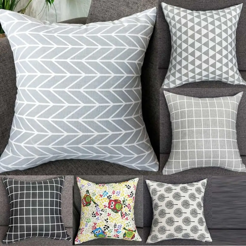 

Simple Print Fashion Pillow Case Polyester Pillowcases Green Leaves Square Throw Pillow Cover 40*40cm Bananas Store