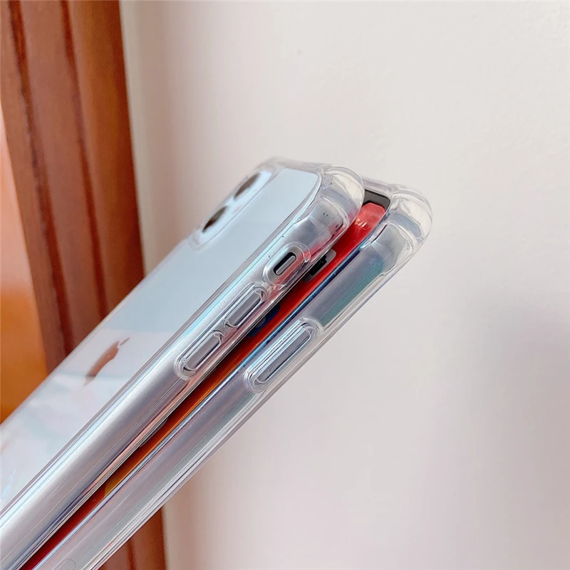 Clear Crossbody Phone Case with Lanyard Strap and Transparent Back Cover