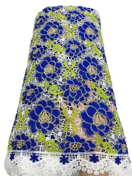 

High Quality African Cord Lace Fabric Latest Nigerian Guipure Cord Lace Water Soluble Lace For Party Wedding