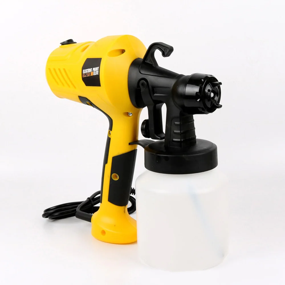 

Electric Sprayer Paint Sprayer Adjustable Yellow + Black Removable High Pressure Accessories