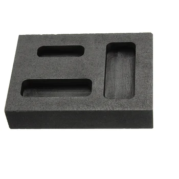 

New Graphite Crucible Ingot Bar Combo Mold 3-Hole for Silver Gold Melting Casting
