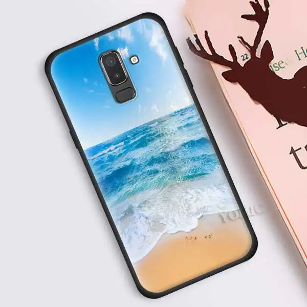 B09 Прозрачный чехол для samsung Galaxy J8 J6 J4 A6 A7 A8 A9 Plus M10 M20 M30 S M40 силиконовый черный чехол для телефона - Цвет: B09