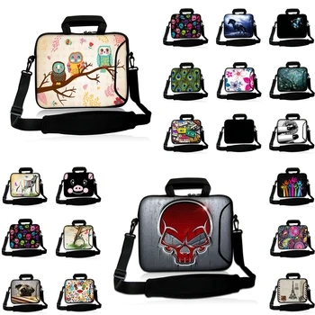 

New School Fashion Men Messenger Shoulder Carry Bag Water Proof 10 12 13 14 15 17 Inch Women Men External Charge Holder Cases