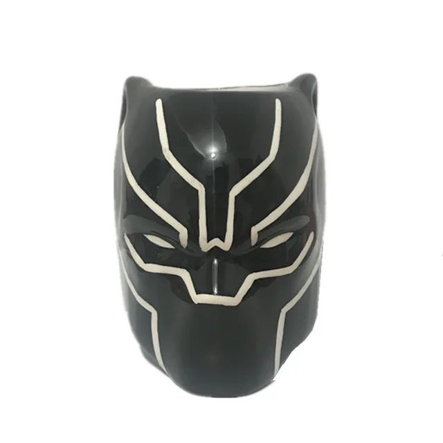 Black Panther Марвел кофейные кружки Мстители чашки и кружки Бэтмен Тор Супермен Железный человек Халк Человек-паук Капитан Америка Марка креативная посуда для напитков - Цвет: Black Panther