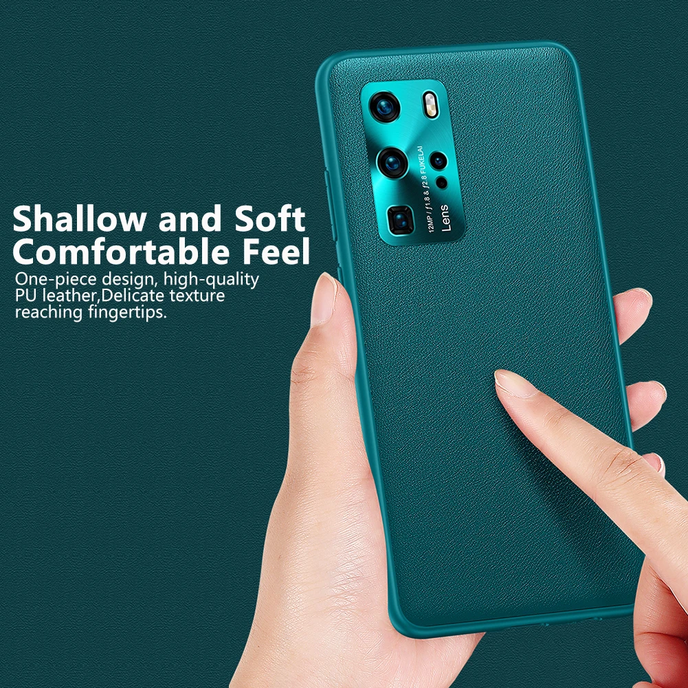 Premium PU Leather Plating Protective Back Cover - Original Case
