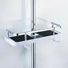 Bathroom Shelf Shampoo Tray Stand No Drilling Floating Shelf Wall Shower Storage Holder Rack Organizer Household Item 1