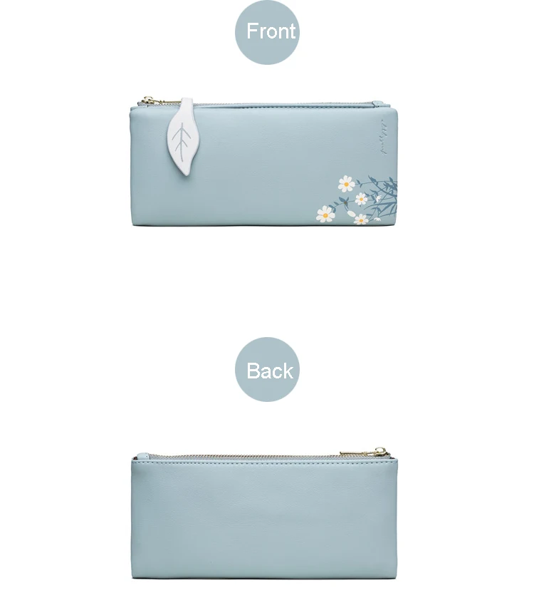 plutônio personalidade simples bi-fold macio fina maré embreagem multifuncional