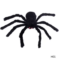 Новое поступление захватывающий 30 см/75 см Большой размер плюшевый паук Хэллоуин креативная игрушечная бутафория вечерние пугать людей