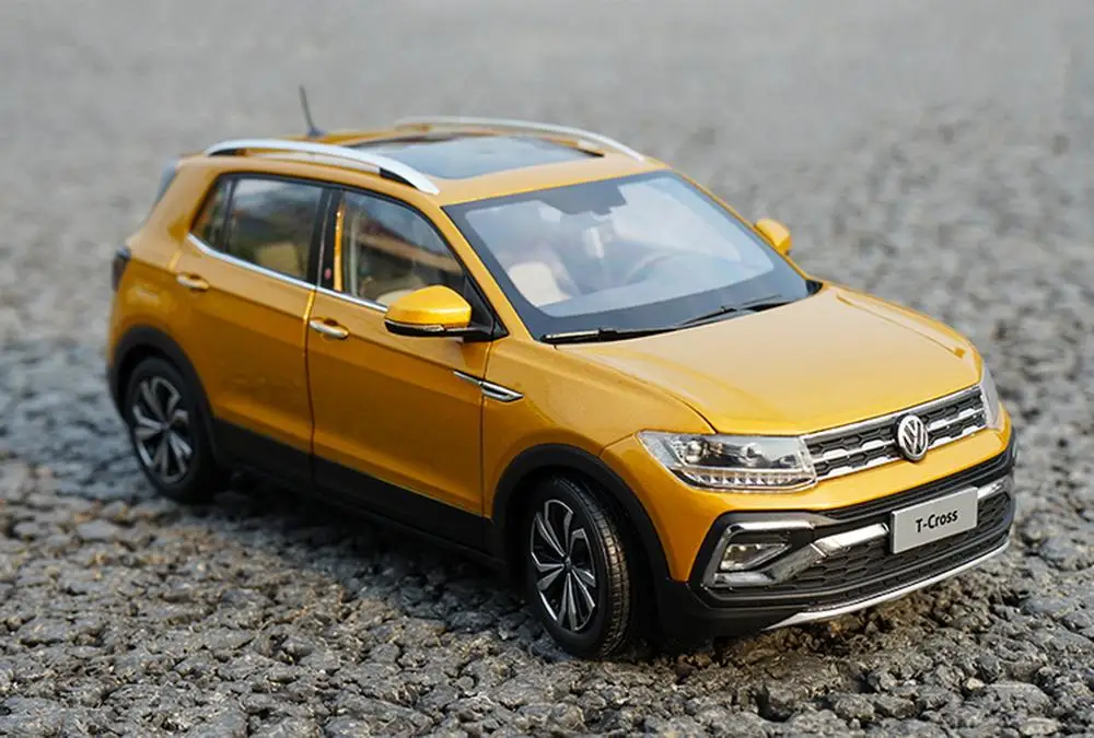 1/18 весы Фольксваген T-CROSS SUV литая модель автомобиля модельные игрушки, коллекционные