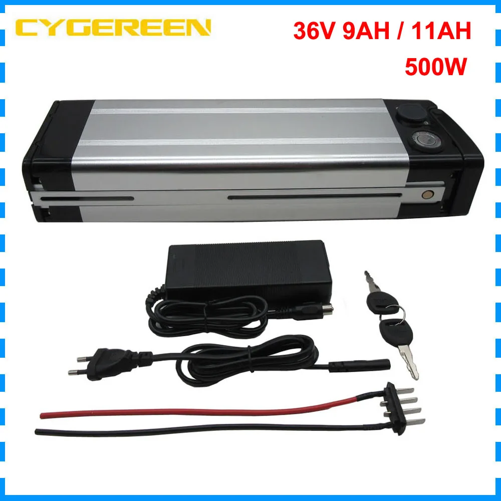 350W 10S4P е байка 36В 9AH 500 Вт серебряные рыбы акумуляторная батарея 11AH литиевая для