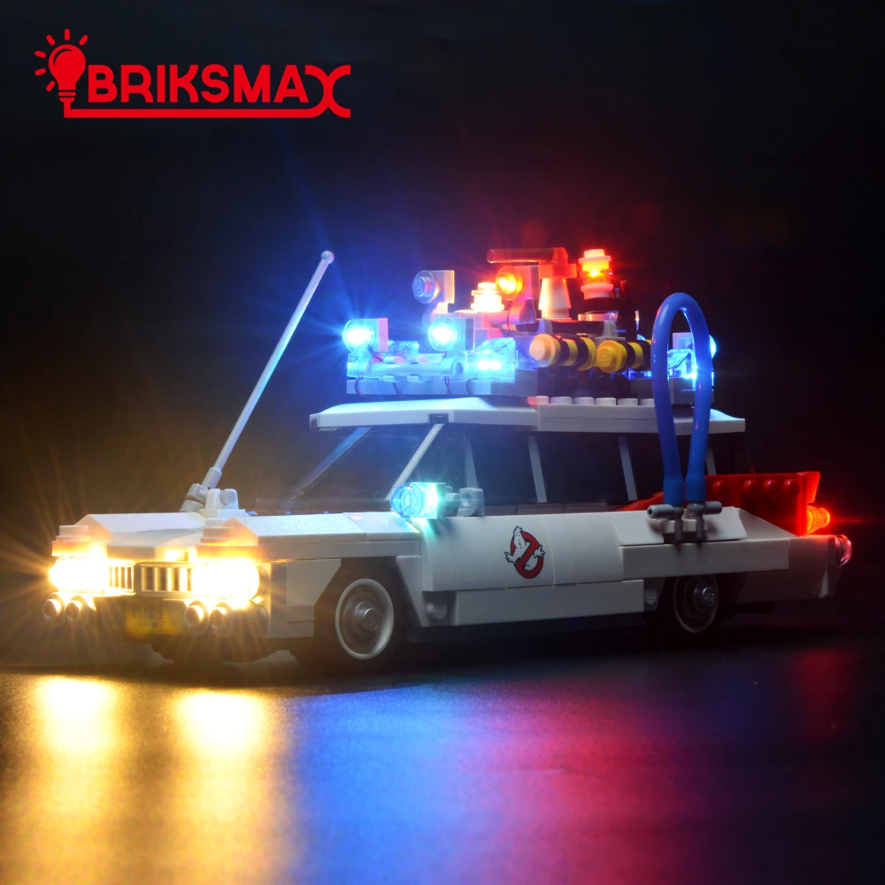 

BriksMax Led Light Kit For Ghostbusters Ecto-1 Building Blocks Model Lighting Set Compatible With 21108 (Model Not Included)