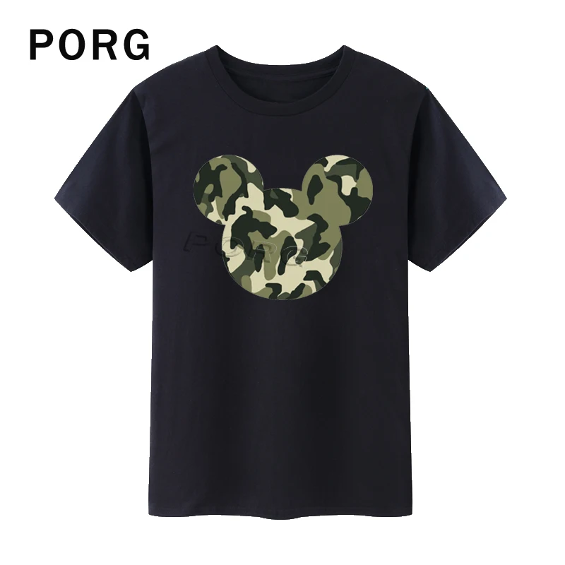 

Mickey PORG Camouflage TShirt Women Harajuku T Shirt Korean Style Gothic Aesthetic Streetwear Camisetas Verano Mujer 2019 Tops