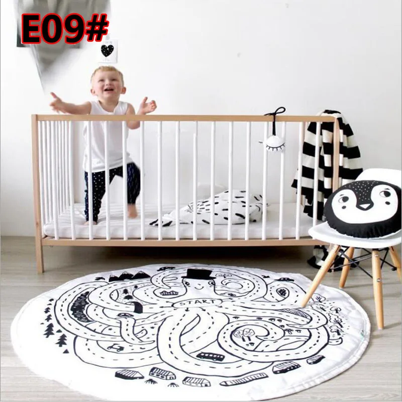 E10# INS, чистый хлопок, детский коврик для ползания, европейский и американский детский игровой коврик, украшение детской комнаты