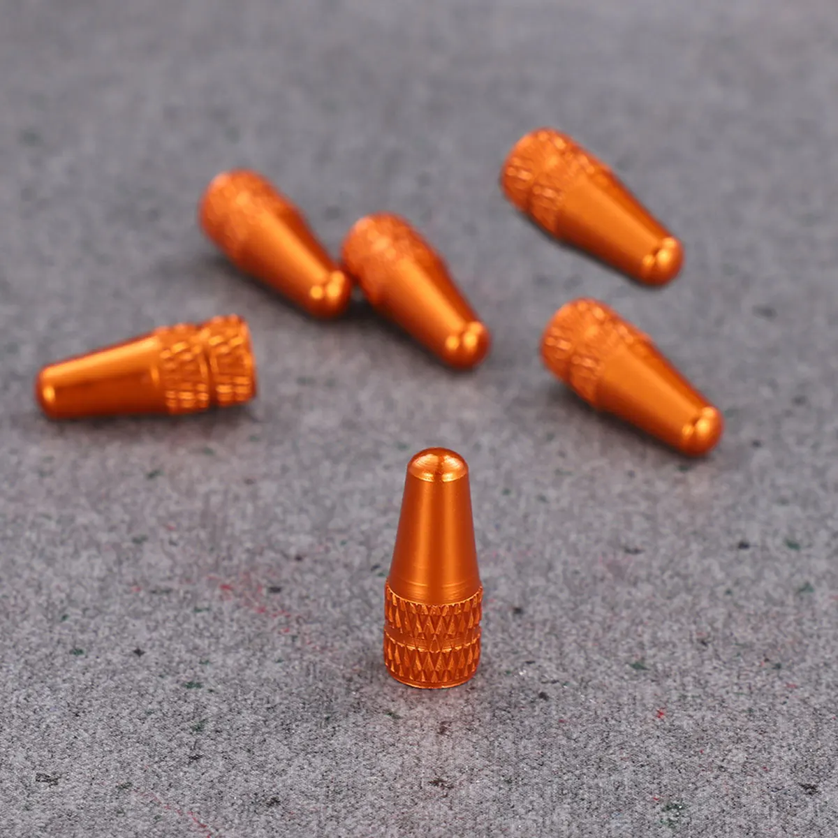 Bicycle Valve Caps Aluminum Alloy French 6Pcs for MTB Road Bike