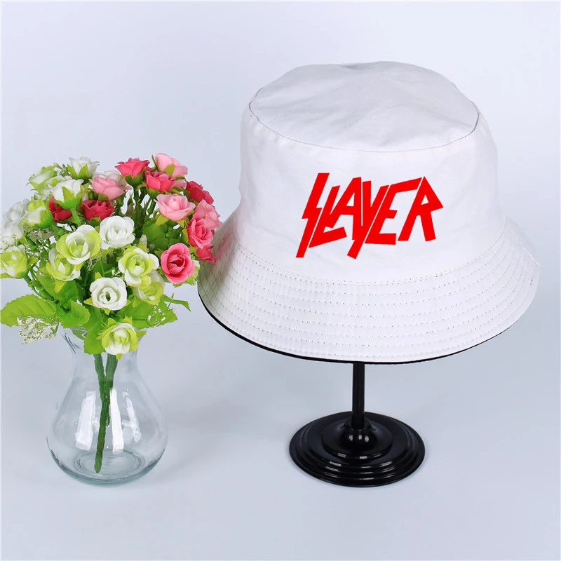 С логотипом Slayer летняя шляпа Женская Мужская Панама, шляпа-Панама Slayer дизайн плоский солнцезащитный козырек рыбалка, рыбак шляпа шляпы с широкими полями
