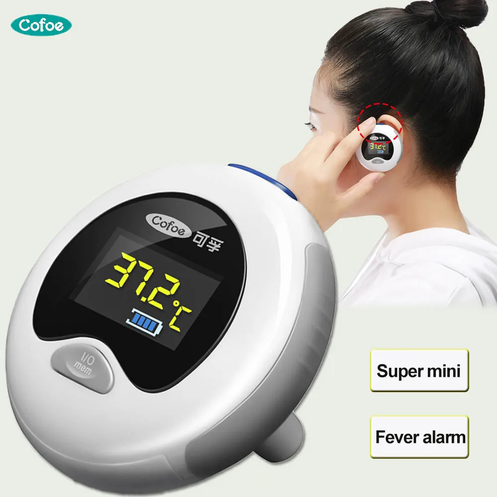 

Cofoe Mini Ear Thermometer Infrared Digital Thermometer Portable Adult Child Household Temperature Health Care