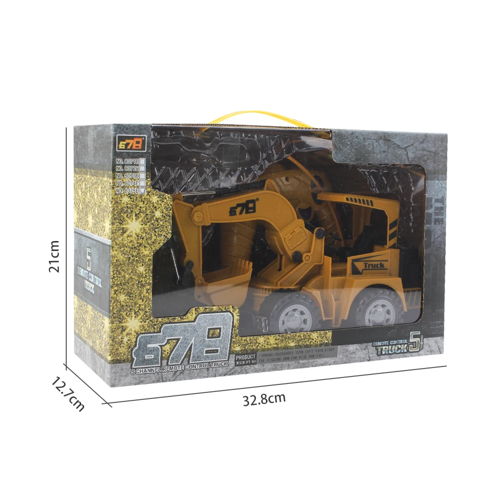 Инженерный автомобиль RC детские игрушки 1:24 5CH пульт дистанционного управления электрическая лопата погрузчик дорожный каток бульдозер древесины захват гусеничный экскаватор