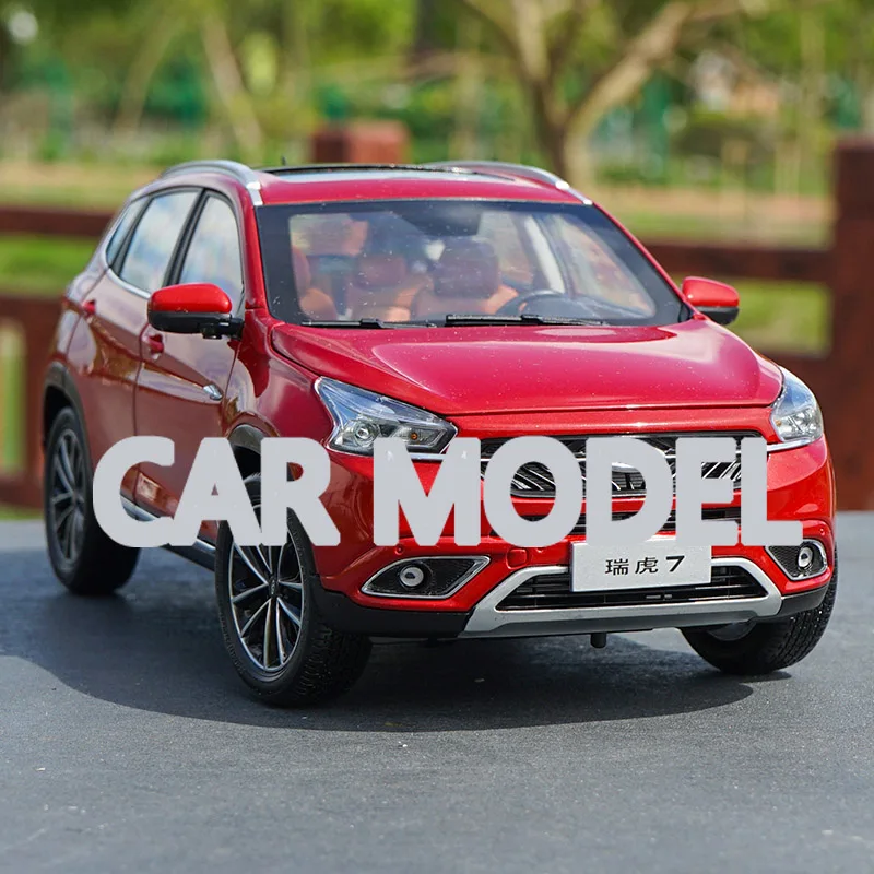 1:18 сплав игрушечных автомобилей qirui ruihu TIGGO 7 модель автомобиля SUV детских игрушечных автомобилей авторизованный игрушки для детей