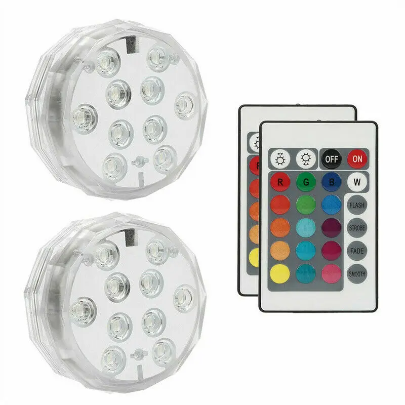5X Remote Control Color Colored LED Light Boundery Style Waterproof  Accent EFX
