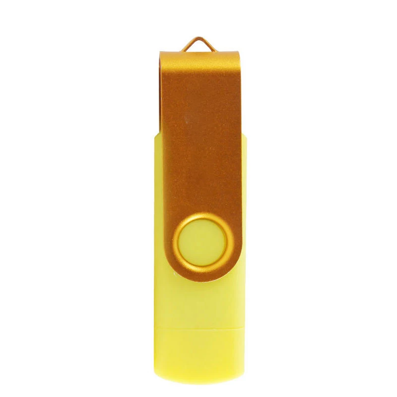 USB флеш-накопитель OTG внешний накопитель Usb карта памяти флэш-накопитель для смартфона - Цвет: Цвет: желтый