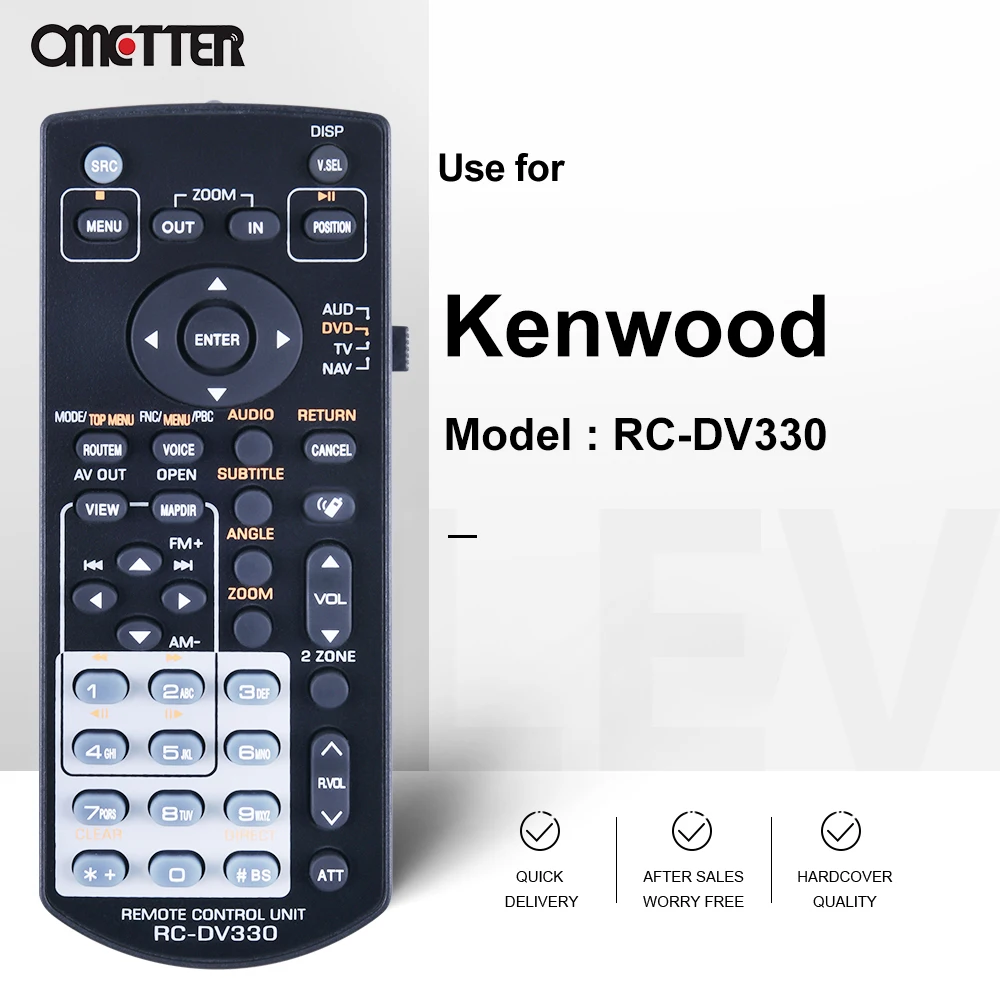 Telecomando Di Ricambio RC-DV331 Per Kenwood KNA-RCDV331 | Compatibile Con DDX516, KVT-516, DNX6460BT E Altri - 6