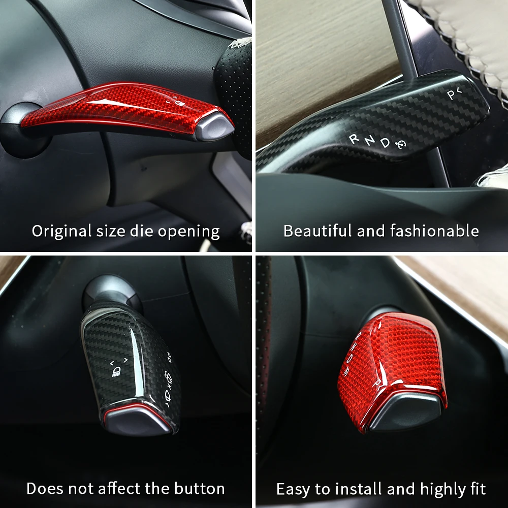 Carbon Fiber Wiper Shift Trim For Tesla Model 3 Accessories/ Accessories Model 3 Tesla Three tesla Model 3 Carbon Tesla Model Y