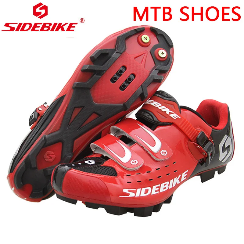 1MTBred Sidebike обувь водонепроницаемая обувь для горного велосипеда Мужская обувь для велоспорта обувь для шоссейного велосипеда Mtb кроссовки дышащие Sapatilha Ciclismo - Цвет: 1MTBred