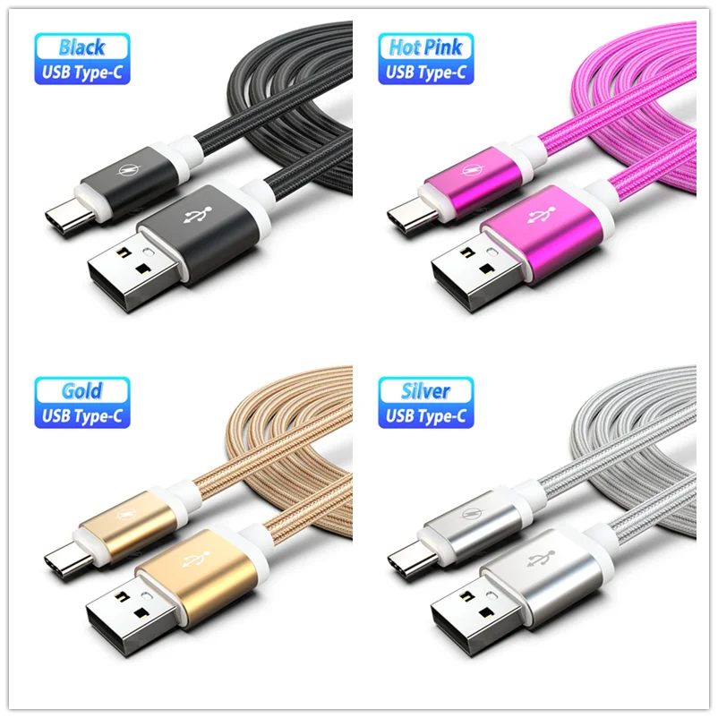 Кабель USB Type C для Xiaomi Mi A2 A3 CC9 9 Mi9 SE black shark 2 Samsung A50 S10 S10e + зарядный кабель 3 м 1 5 25