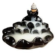 Курильница с обратным потоком для курения керамический держатель для благовоний украшение для дома и сада SNO88