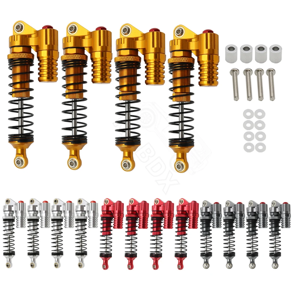 RC Alu Stoßdämpfer Set Blau Für WPL D12 1/10 Modellauto - 4-tlg. Mit Halterungen