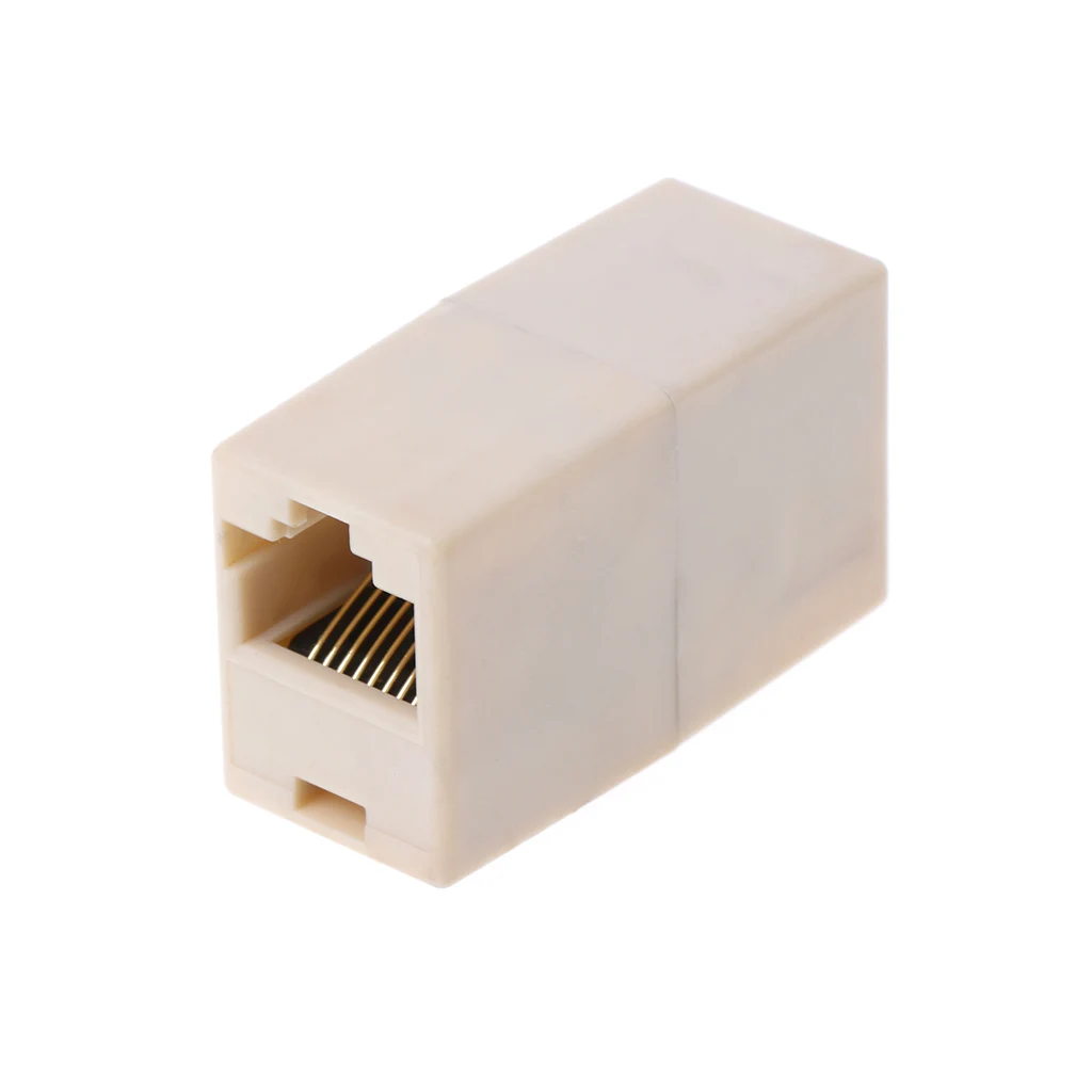 RJ45 CAT5 CAT5E Network Ethernet Connector Adapter Drop Ship Support